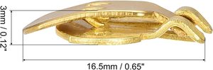 Uxcell – pinces à chaussures vierges en fer, Mm X Mm, pour bricolage, artisanat, décoration, ton doré, pièces - Product Image 3