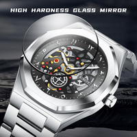 Montre LIGE LG89289 pour homme, cadran arabe 42 mm, analogique, quartz, étanche, lumineuse, design élégant, montre de ville, cadeau pour homme