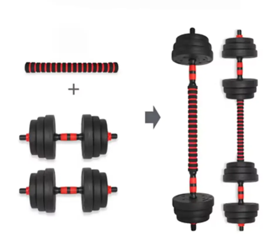 Gewicht Dumbbell Set 3 Into 1 Indoor Fitnessapparatuur 10 15 20 30 40 50Kg Verstelbare Dumbbell Barbell Set