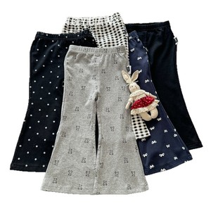Girls Flared Pants Cotton Abstract Polka Dots Fall 2025 Casual Wear - Product Image 5