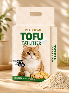 OEM ODM Litière pour chat au tofu, faible dispersion, jetable aux toilettes, sable naturel pour chat, fournisseur en gros - Product Image 1