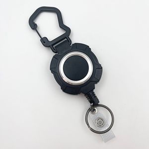 Estilo táctico al aire libre cuerda <span class=keywords><strong>de</strong></span> alambre retráctil ID Badge Holder Heavy Duty Anti-Lost mosquetón insignia <span class=keywords><strong>carrete</strong></span> <span class=keywords><strong>llavero</strong></span> - Product Image 1