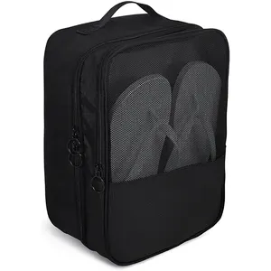 ODM Fabrik Kunden spezifische Großhandel wasserdichte Polyester Reises chuhe Aufbewahrung tasche Polyester Mesh Schuhe Tasche