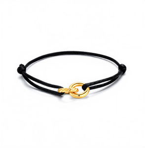 Pulsera Ajustable <span class=keywords><strong>de</strong></span> Acero Inoxidable con Baño PVD y Círculos <span class=keywords><strong>de</strong></span> Bloqueo, Pulsera <span class=keywords><strong>de</strong></span> Cuerda <span class=keywords><strong>de</strong></span> Protección <span class=keywords><strong>de</strong></span> Buena Suerte para Regalo <span class=keywords><strong>de</strong></span> Amor y <span class=keywords><strong>Amistad</strong></span> - Product Image 4
