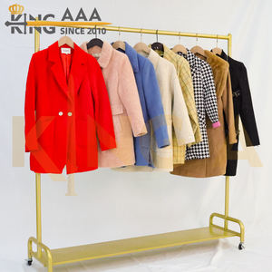 Giacca Invernale da Donna in Misto Lana di Media Lunghezza, Stile Minimalista, Usata di Seconda Mano - KINGAAA A58-2 Colore Personalizzabile - Product Image 4