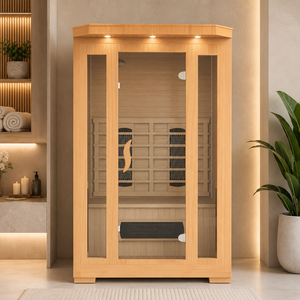 HG 1 - Cabina de Infrarrojos Seca Personalizada para Interiores con Calefacción Multizona y Cristal Panorámico para el Bienestar en el Hogar - Product Image 2