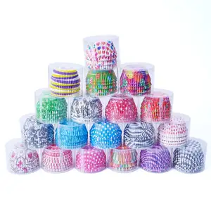 100Pcs/set Wedding Utility Cake Baking Paper Cup Small Cake Forms Muffin Box Cup Cases