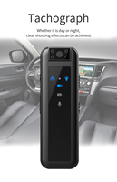 Kamera olahraga Mini 1080P, klip penglihatan malam Dvr badan lensa 180 derajat rotasi mendukung kartu memori hingga 256GB