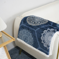 Couverture en polaire gothique pour lit, canapé, couverture en sherpa, couverture moelleuse à fleurs de luxe, décorations de chambre