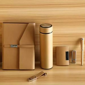 Customized High-quality Business Gift Set Notebook <b>Thermos</b> <b>Cup</b> Signature Pen USB Flash Drive Business Card case Office Gift Set - Product Image 2