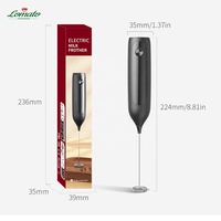 Mélangeur de boissons électrique de nouvelle conception 2025, mousseur à lait, mélangeur à œufs portable, batterie rechargeable, mousseur à lait à vapeur pour café