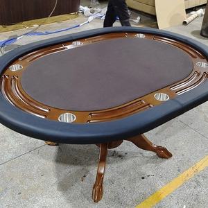 Sòng bạc chuyên nghiệp Poker bảng Texas Hold'em bảng với LED chiếu sáng chủ sở hữu cốc sang trọng blackjack Deluxe cung cấp thiết bị - Product Image 5