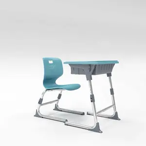 Set di scrivanie e sedie moderne personalizzate per studenti primari scrivania regolabile