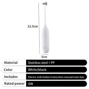 Espumador de Leche Eléctrico al por Mayor, Herramienta de Cocina Portátil, Agitador de Café Pequeño con Logotipo Personalizado para Negocios - Product Image 2