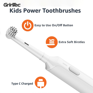 Trẻ em điện bàn chải đánh răng với 3 chế độ làm sạch sạch massage mềm cho các lứa tuổi khác nhau 2 phút thông minh hẹn giờ IPX7 không thấm nước - Product Image 5