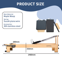 Machine de Pilates portable et durable en bois d'érable pour studio, accessoires personnalisés, garantie de 3 ans pour le fitness, le yoga et le remodelage du corps