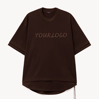 T-shirt Homme Grande Taille 100% Coton Haute Qualité, Style Vintage Délavé, Teint en Pièce, Impression Personnalisée, Coupe Oversize pour l'Été