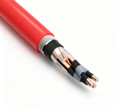 Câble de distribution d'énergie souterrain Zhongkai BS7835, moyenne tension, 19/33(36)kV, 3*150mm, cuivre, gaine XLPE LSZH, 500m