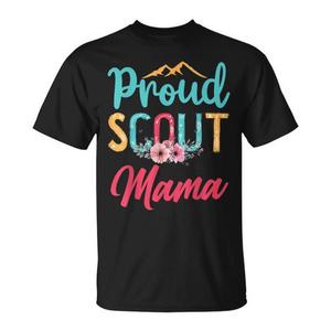 T-shirt Proud Scout Mama a maniche corte, girocollo, stampa digitale, per adulti, unisex - Product Image 1