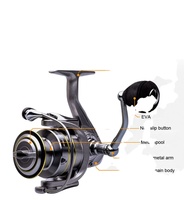 Carrete de Pesca NEWMAJOR 1000-7000 de Metal, Doble Bobina, Freno de 5.5-15kg, Relación de Engranajes 5.0:1, 18 Rodamientos, Mano Izquierda, para Pesca en Corriente