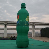 Répliques géantes gonflables personnalisées de bouteilles d'eau et de boissons