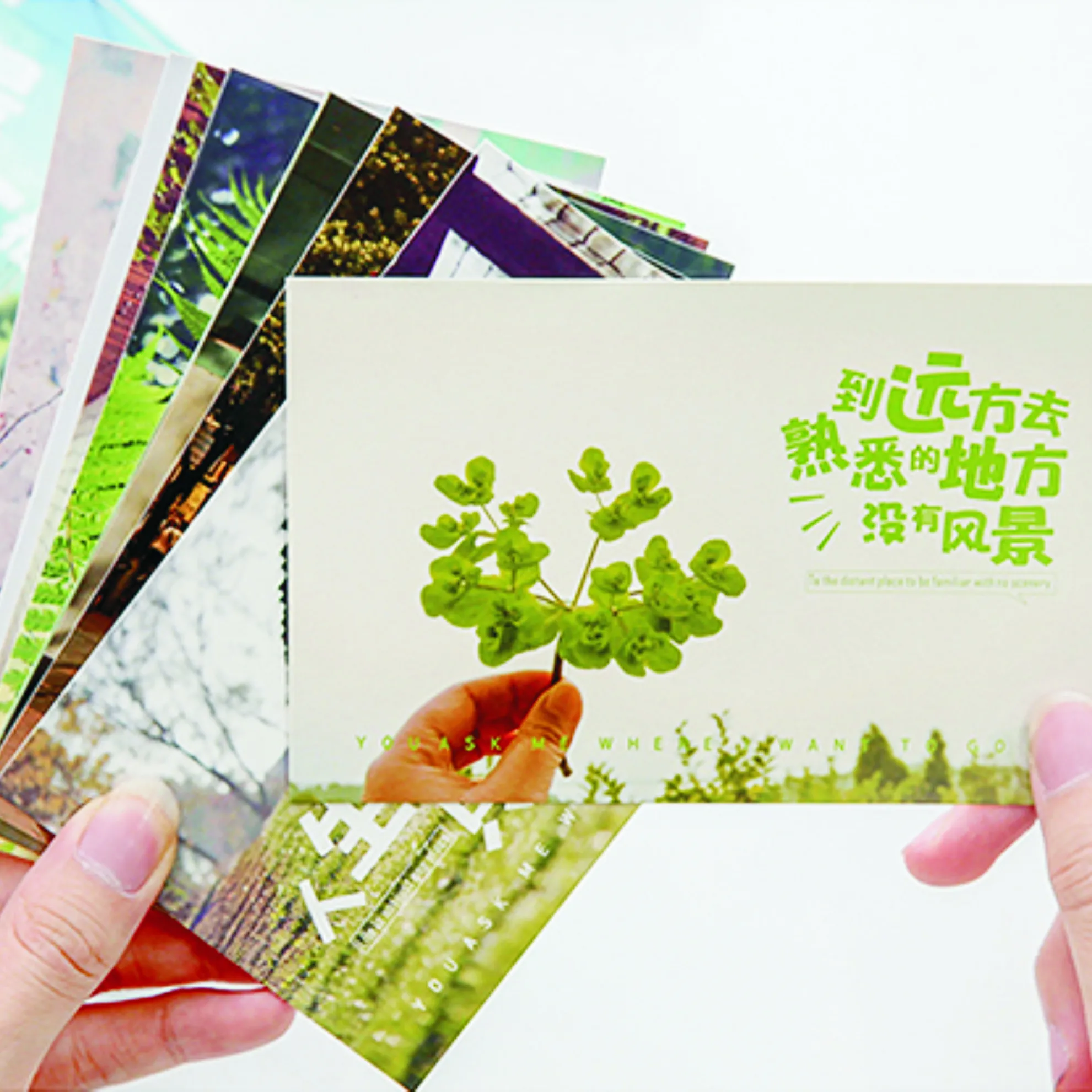 Печатная бумага Прямая продажа с фабрики полноцветная визитная карточка Pantone Горячая индивидуальная открытка