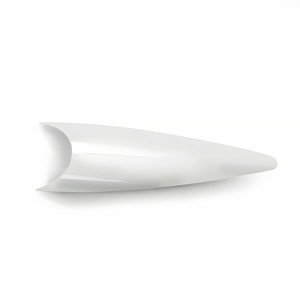 Faux ongles français en plastique avec strass, forme stiletto longue, demi-couverture, pour extension d'ongles en gel acrylique - Product Image 2