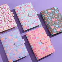 Vente en gros personnalisable A6 monnaie crédit budget mignon journal en cuir journal classeur cahier argent classeur organisateur