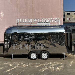 Chariot à collations mobile du marché de nuit | Cuisine colorée et entièrement équipée et design facile à nettoyer - Product Image 1