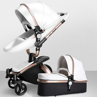 Caldo Di Lusso di Grandi Ruote di Alta Paesaggio Carrozzina Del Bambino Passeggino, di Nuovo Disegno 3 in 1 Baby Doll Carrozzina Passeggino