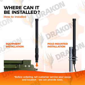 6dbi Glasvezel Antenne Voor Antidrone Systeem 720-840Hz 6d Bi Klokveer Communicatie Antennes - Product Image 3