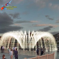 Fuente Musical Flotante para Piscina Ornamental con Luces RGB y DMX 512, Acero Inoxidable, Garantía de 2 Años, para Exteriores