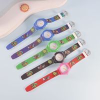 Montre pour Enfants Simulation 3D Mignonne Dessin Animé Étanche en Silicone pour Garçons, Montre Pédagogique Univers des Enfants