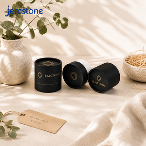 Private Label Matte Black Cosmetic Paper Tube for Face Cream Rigid Cardboard Cylinder <b>Container</b> for Luxury Brand Custom - Product Image 2
