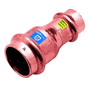 Manicotto di riduzione in rame 28 x 22 mm per raccordo tubo acqua/gas - Product Image 1