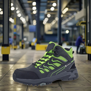 Pour VITOSAFE hommes bottes de sécurité coupe moyenne travail décontracté chaussures de sport de plein air semelle extérieure en caoutchouc anti-dérapant bout en acier léger pour fait - Product Image 1