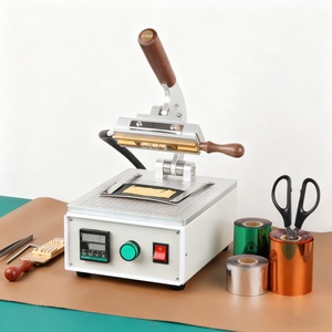<b>Mini</b> Digital Hot Foil Stamping Machine Gold Silver Foil Manual Leather Logo Embossed Machine Upgrade T Slot Hot Stamping Machine - Product Image 3
