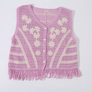 <span class=keywords><strong>Gilet</strong></span> pull <span class=keywords><strong>pour</strong></span> femmes <span class=keywords><strong>au</strong></span> <span class=keywords><strong>crochet</strong></span> personnalisé tricots décontractés longue frange de <span class=keywords><strong>gilet</strong></span> <span class=keywords><strong>au</strong></span> <span class=keywords><strong>Crochet</strong></span> - Product Image 1
