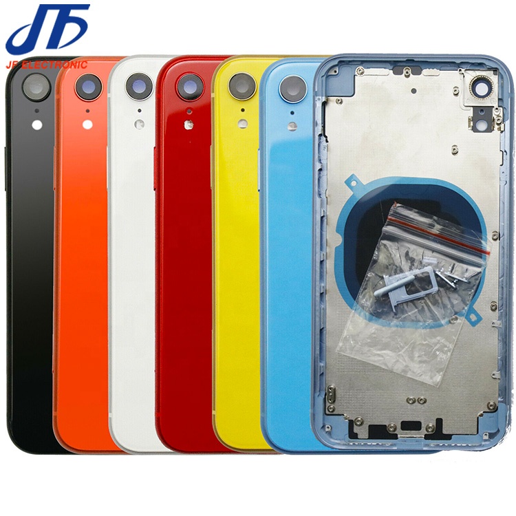 Задняя крышка батарейного отсека задняя крышка корпус со средней рамкой для iphone xr задняя крышка корпуса