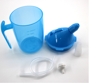 Vasos de plástico personalizados con tapa antisalpicaduras de estabilidad para ancianos - Product Image 1