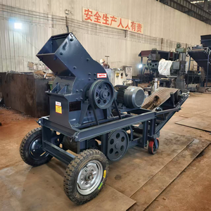 Taş Kırma Madencilik Ocağı Kullanımı için Elektrik Motorlu ve Konveyörlü Mobil Çekiçli Kırıcı Makinesi - Product Image 1