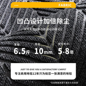 พรมเช็ดเท้ากันลื่นสำหรับกลางแจ้ง รูปทรงสี่เหลี่ยมผืนผ้า ลายเรขาคณิต ทำจากเส้นใยโพลีเอสเตอร์ ซึมซับน้ำได้ดี ป้องกันคราบสกปรก เหมาะสำหรับวางหน้าประตู - Product Image 5