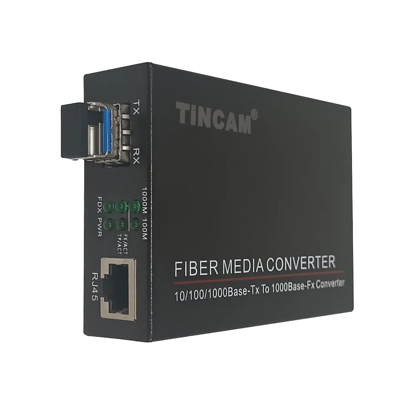 Tincam 1 * RJ45 + 1 * SFP Gigabit phương tiện truyền thông chuyển đổi sợi chuyển đổi cho 10/100/1000 Base-TX để 1000BASE-SX với một SFP bidi thu phát