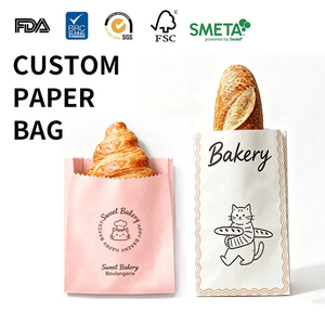 Bolsas <span class=keywords><strong>de</strong></span> Papel Glassine Desechables Personalizadas, Resistentes a la Grasa, para Galletas, Pasteles, Palomitas <span class=keywords><strong>de</strong></span> Maíz, Embalaje <span class=keywords><strong>de</strong></span> Panadería, Bolsas <span class=keywords><strong>de</strong></span> Papel Seguras para Alimentos, Color Rosa - Product Image 1