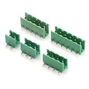 2 P nam góc bên phải khối thiết bị đầu cuối kết nối 5.08 mét Pitch 2 Pin Plug-in pluggable làm bằng đồng bền - Product Image 2