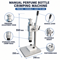 Presse manuelle de capsulage pour flacons de parfum, idéale pour les échantillons de parfum capillaires et les flacons d'huile de CBD – Machine à sertir les parfums