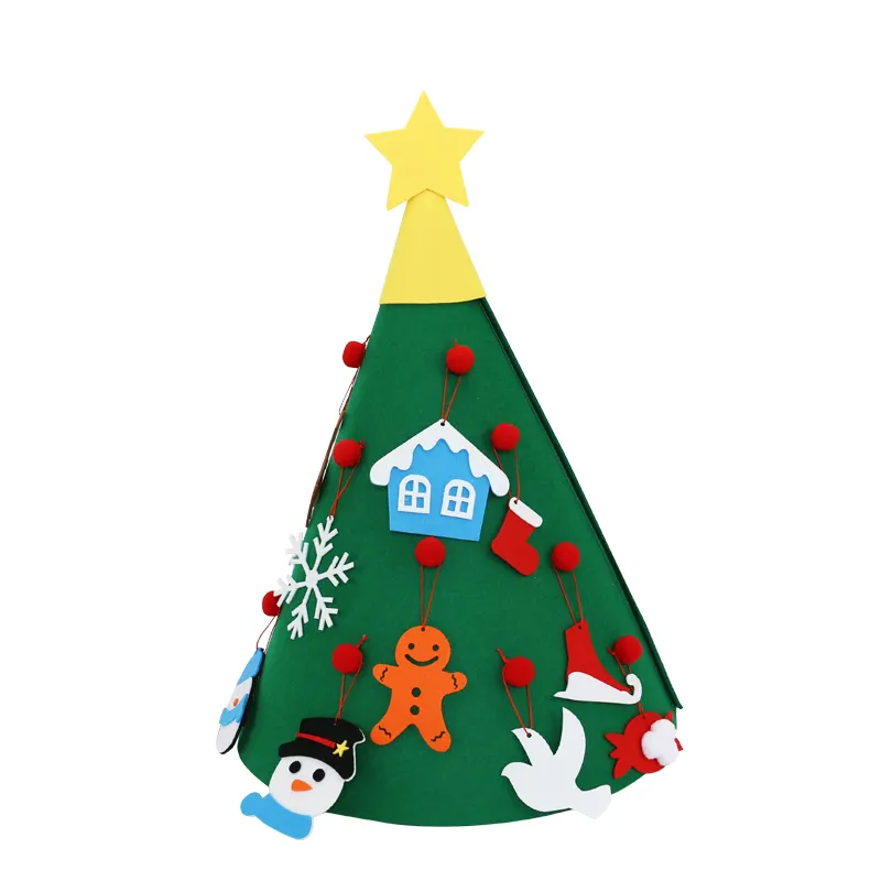 2023 hot selling home decorations customize size accessories felt christmas tree