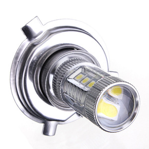 <b>Led</b> <b>Headlight</b> Bulbs H4 80W 6000K Pure White Light Aluminum With Lenses For Car Retrofit Upgrade - Product Image 1