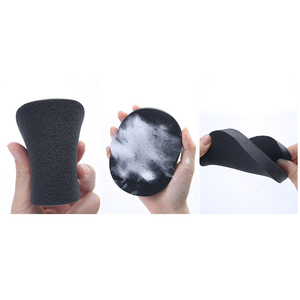 Bán Buôn 100% Tre Đen Tự Nhiên Than Tẩy Tế Bào Chết Tẩy Trang Puff Konjac Miếng Bọt Biển Làm Sạch Da Mặt - Product Image 5