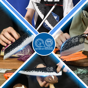 <span class=keywords><strong>Cuchillos</strong></span> <span class=keywords><strong>de</strong></span> Chef para Rebanar Frutas, Hoja Forjada, Acero Inoxidable, Juego <span class=keywords><strong>de</strong></span> <span class=keywords><strong>Cuchillos</strong></span> <span class=keywords><strong>de</strong></span> <span class=keywords><strong>Cocina</strong></span>, Herramientas <span class=keywords><strong>de</strong></span> Corte, Bolsa <span class=keywords><strong>de</strong></span> Tela Portátil - Product Image 4